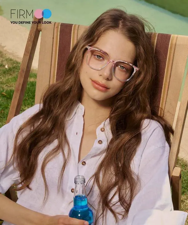 Alt view image 2 of 5 - Firmoo Blue Light Glasses for Women, Stylish Lightweight Metal Blue Light Blocking Glasses for Computer, TV,Green,Judy162