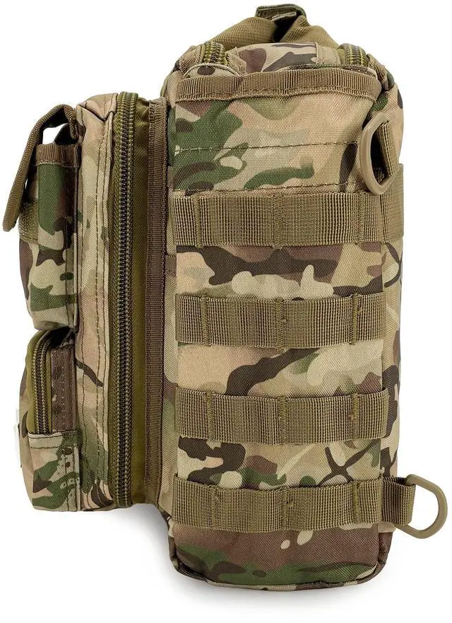 Alt view image 4 of 5 - Gespann Tactical Laptop Bag Fits for Up to 15.6-inch Laptop Computer Shoulder Bag Military Briefcase (CP)