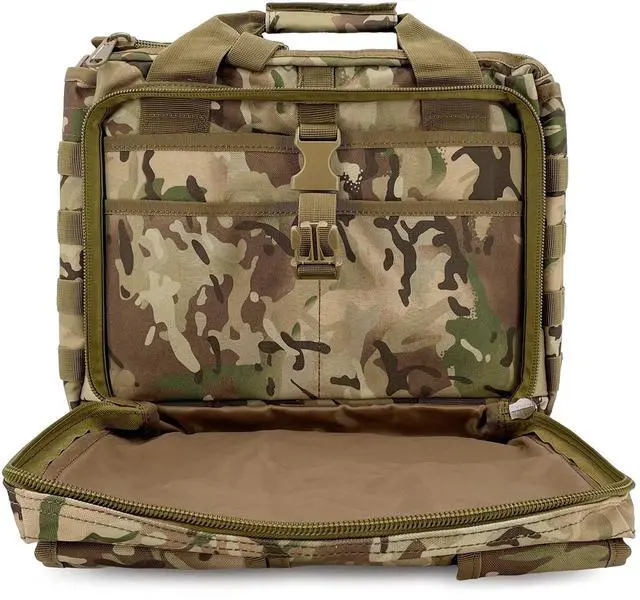 Alt view image 5 of 5 - Gespann Tactical Laptop Bag Fits for Up to 15.6-inch Laptop Computer Shoulder Bag Military Briefcase (CP)