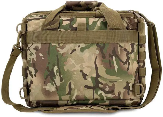 Alt view image 3 of 5 - Gespann Tactical Laptop Bag Fits for Up to 15.6-inch Laptop Computer Shoulder Bag Military Briefcase (CP)