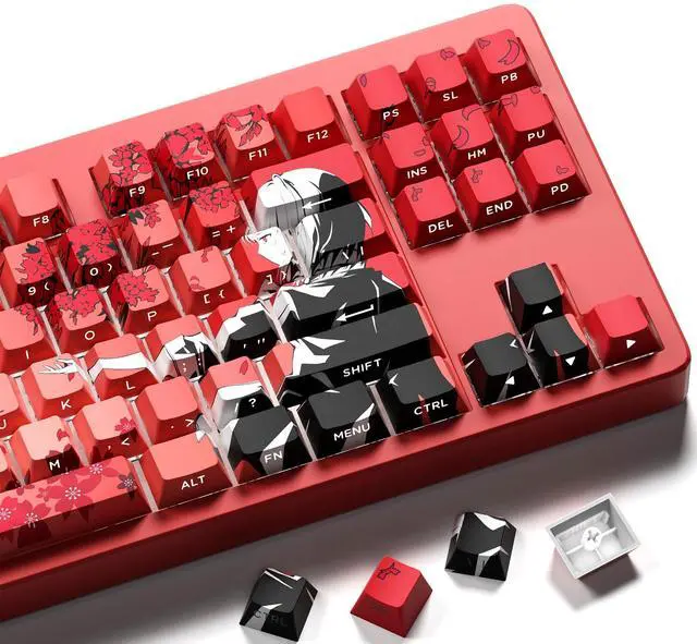 Main image of XVX Japanese Anime Keycaps, Double Shot PBT Keycap Set, Shine Through Keyboard Keycaps, Cherry Profile Dye-Sub Key Caps for Mechanical Keyboards with MX Switches