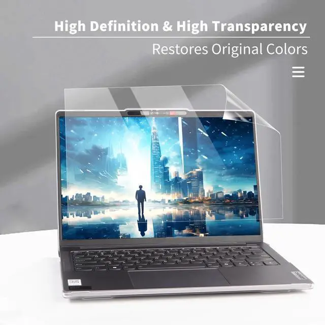 Alt view image 3 of 5 - IMMOENUC 4-in-1 Laptop Case Set for Lenovo 2024/2023 IdeaPad Pro 5 14 inch Protective Shell Model Screen Flim+Keyboard Cover Hard Shell Matte Transparent