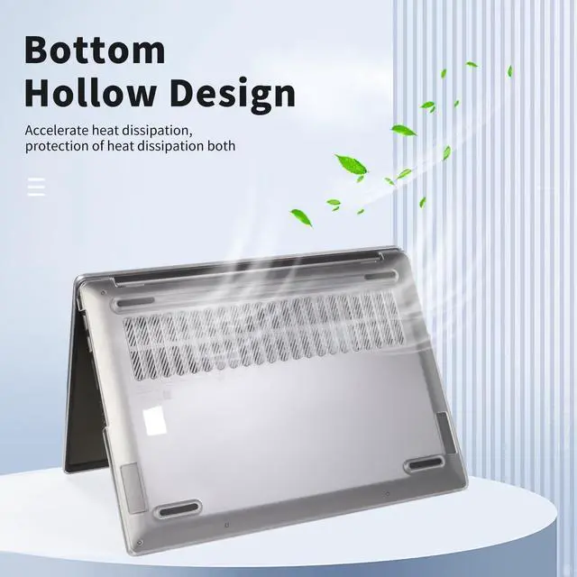 Alt view image 5 of 5 - IMMOENUC 4-in-1 Laptop Case Set for Lenovo 2024/2023 IdeaPad Pro 5 14 inch Protective Shell Model Screen Flim+Keyboard Cover Hard Shell Matte Transparent