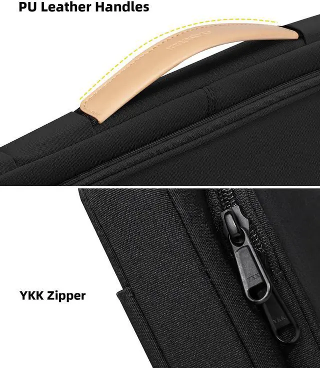 Alt view image 3 of 5 - Laptop Sleeve Case with Handle 14 16 Inch Computer Cover Bag Compatible with MacBook Pro 16 (Black, 16 inch)