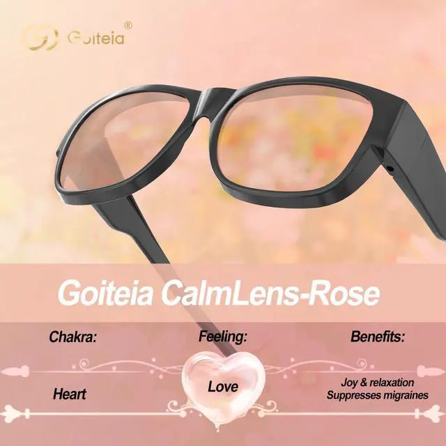 Alt view image 4 of 5 - Goiteia Migraine Glasses Fit Over Glasses, FL 41 Over Glasses Block Fluorescent LED Glare From All Directions, For Light Sensitivity/Photophobia/Eye Strain