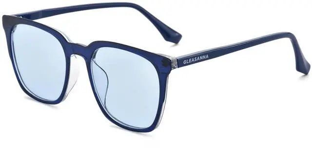 Main image of GLEASANNA 99.9% Blue Light Blocking Glasses For Men Women Anti-Fatigue Computer Gaming Sleep Glasses Reduce Eye Strain