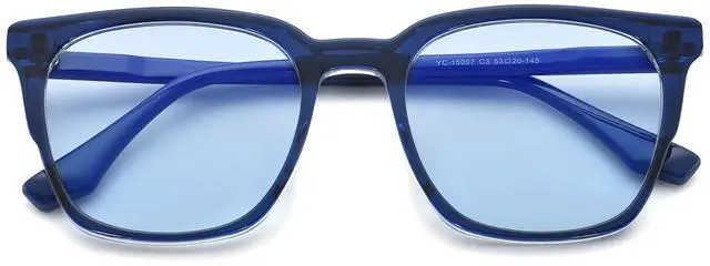 Alt view image 2 of 5 - GLEASANNA 99.9% Blue Light Blocking Glasses For Men Women Anti-Fatigue Computer Gaming Sleep Glasses Reduce Eye Strain