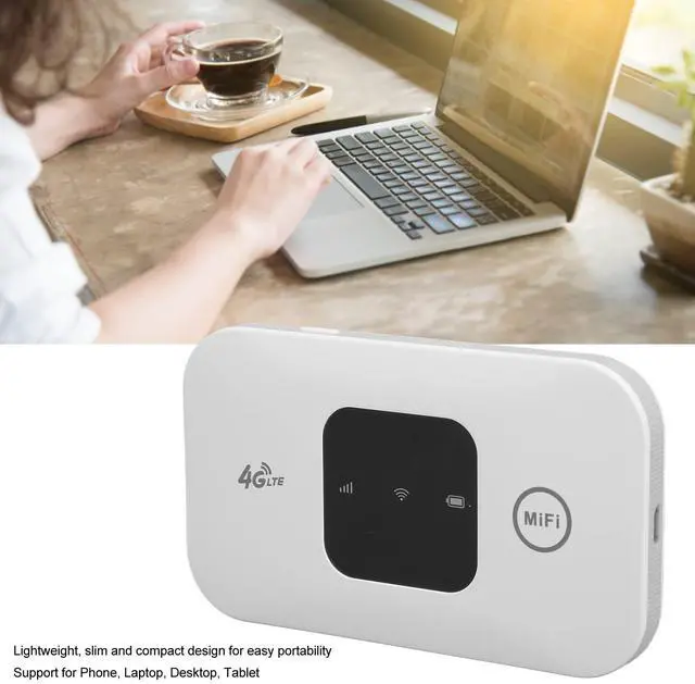 Alt view image 4 of 5 - H5577 Portable Small 4G Hotspot Router, Lightweight and Portable Mobile Router with Card Slot,2100mAh Battery, for 7 8 10 and for Linux, White