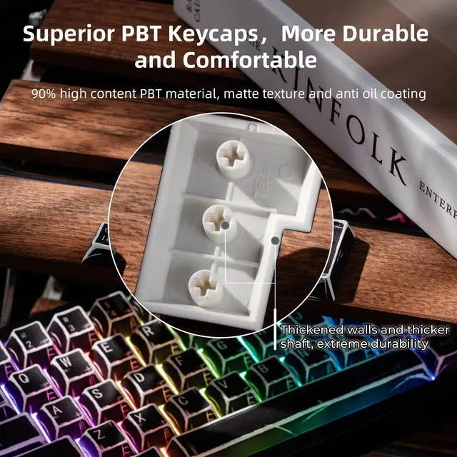 Alt view image 4 of 5 - GMKWTL XVX Black Translucent Keycaps,PBT Keycap Set Cherry Profile,Dye Sublimation Graffiti Keyboard Keycaps Suitable for 60% 65% 75% 80% 100% MX Switches Mechanical Keyboard