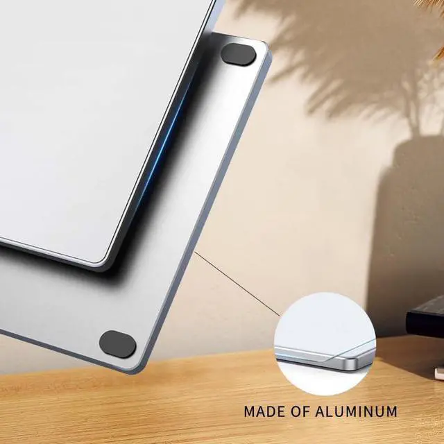 Alt view image 3 of 5 - JOMAA Wired touchpad Supports Multi Gesture Control, Wired Trackpad Mouse with Multi-Touch Navigation Glass Touch Surface + Aluminum Alloy Shell for Windows 7/10/11 Laptop Notebook Computer (Silver)