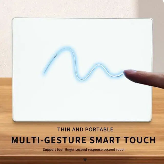 Alt view image 5 of 5 - JOMAA Wired touchpad Supports Multi Gesture Control, Wired Trackpad Mouse with Multi-Touch Navigation Glass Touch Surface + Aluminum Alloy Shell for Windows 7/10/11 Laptop Notebook Computer (Silver)