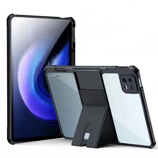 Main image of Clear Case for Xiaomi Pad 6 WiFi Version 11 Inch With Stand, Transparent Back Cover Kickstand, Slim Light Drop Safe for Xiaomi Pad 6 11"