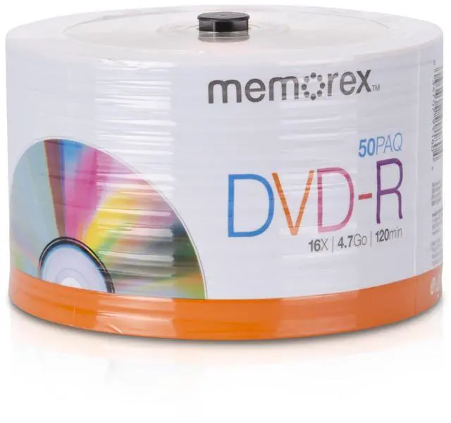 Main image of Memorex 32020031749 DVD-R 16x Eco Spindle Base Discs, 50 Pack