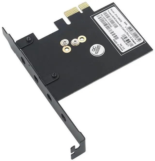 Alt view image 3 of 4 - BCM943224PCIEBT2/bcm94360CS2/BCM943602CS Card to PCI-E x1 Adapter for PC/Hackintosh