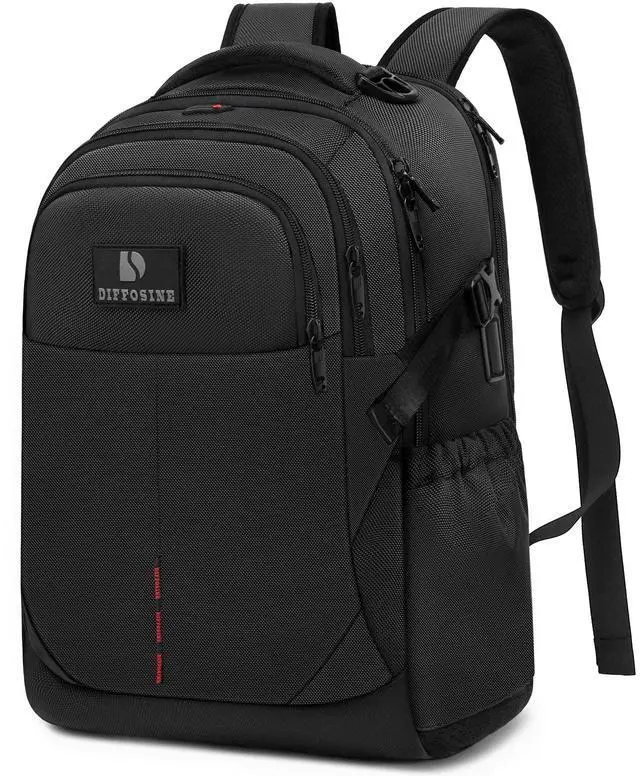 Main image of INSAVANT Laptop Backpack 15.6 Inch TSA Friendly Travel Backpacks Extra Large Durable College Travel Daypack Anti Theft with USB Charging Port Best Gift for Men Women (Black)