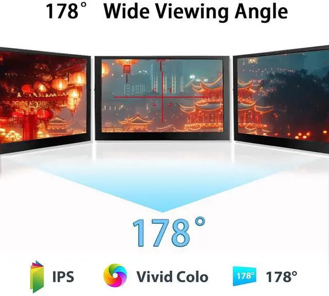 Alt view image 3 of 5 - JniTyOpt 5inch WSVGA 1024 * 600 High Pixel Display 100% SRGB Without Touch Panel HDMI-Compatible Module for Raspberry pi 3/3B/3B+/4/4B Orange pi Banana pi MINI PC