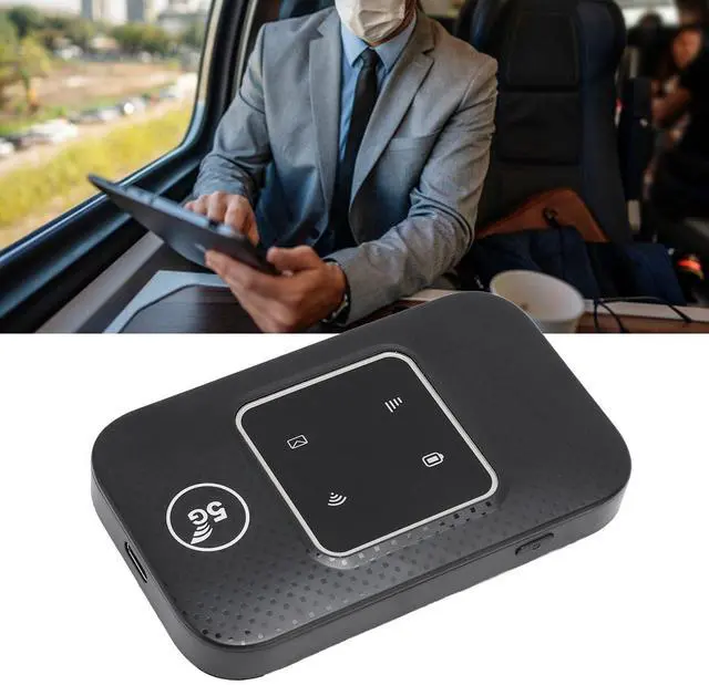 Alt view image 2 of 5 - Mobile Hotspot, 150Mbps 4G LTE Unlocked Wi Fi Hotspot Device, Portable Router with SIM Card Slot for Travel Support B1 B3 B5 B8 B38 B39 B40 B41