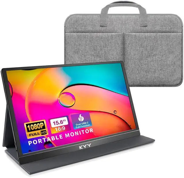 Main image of KYY 15.6" Portable Monitor (K3-G) and Travel Bag