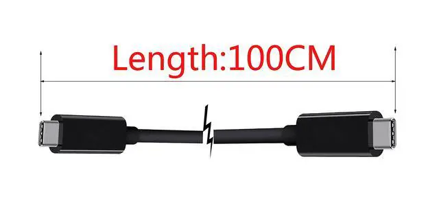 Alt view image 5 of 5 - gimgan TB3 Cable for USB-C Dock G5 Docking Station HSN-IX02 L56523-001 L18334-001 20G 1.8M