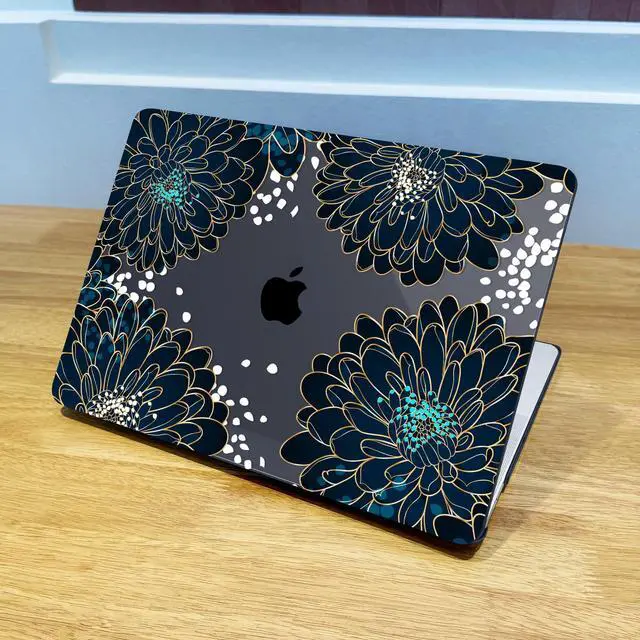 Alt view image 3 of 5 - Lepeoac for MacBook Pro 16 inch Case 2019 2020 Release Model A2141, Plastic Hard Shell Cover with Keyboard Cover & Screen Protector for MacBook Pro 16 inch with Touch Bar & Touch ID, Luxury Floral