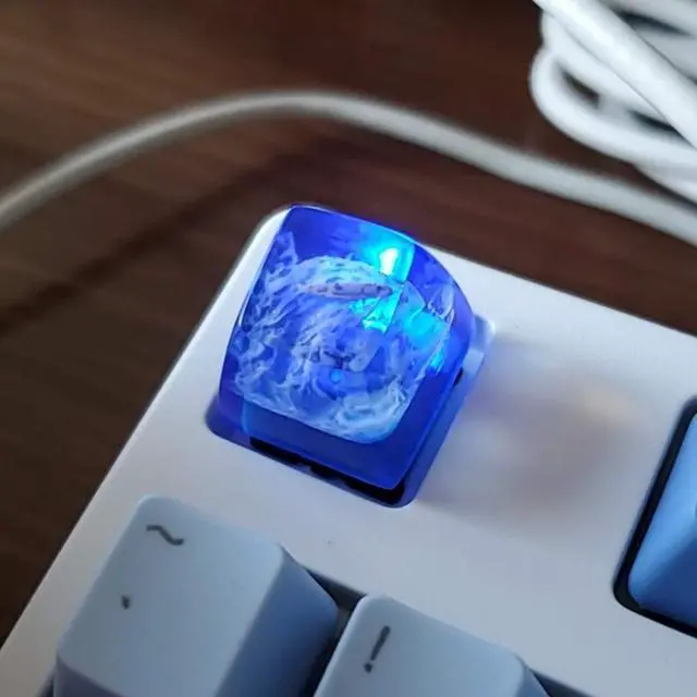 Main image of LINWIN Backlit Keycap, Sail Through The Winds and Waves, Handmade Keycap for MX Mechanical Keyboard, Unique Gifts for Friend