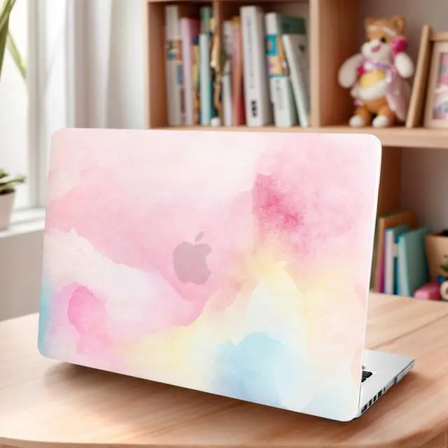 Alt view image 3 of 5 - KECC Compatible with MacBook Pro 13 inch Case 2025-2016 with Touch Bar M2 A2338 M1 A2289 A2251 A2159 A1989 A1706 A1708 Protective Plastic Hard Shell Keyboard Cover Sleeve (Rainbow Mist)