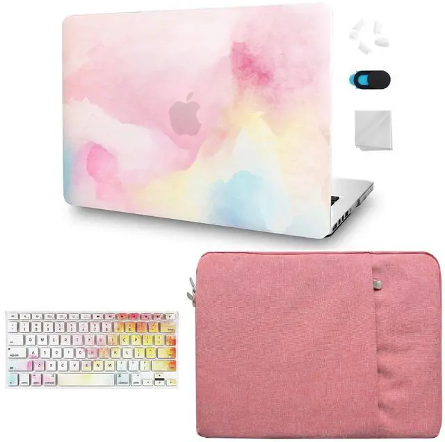 Main image of KECC Compatible with MacBook Pro 13 inch Case 2025-2016 with Touch Bar M2 A2338 M1 A2289 A2251 A2159 A1989 A1706 A1708 Protective Plastic Hard Shell Keyboard Cover Sleeve (Rainbow Mist)