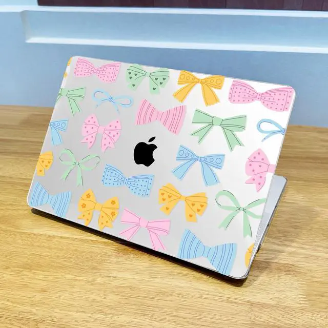 Alt view image 3 of 5 - Lepeoac for MacBook Pro 16 inch Case 2019 2020 Release Model A2141, Plastic Hard Shell Cover with Keyboard Cover & Screen Protector for MacBook Pro 16 inch with Touch Bar & Touch ID, Colorful Bow