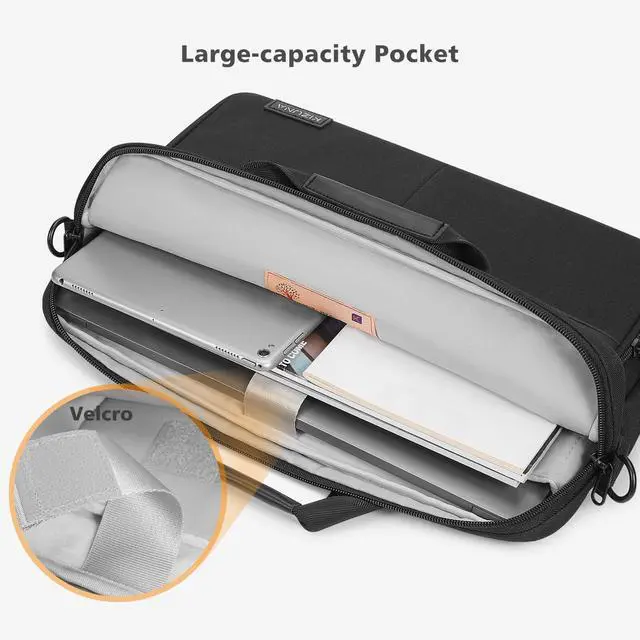 Alt view image 5 of 5 - KIZUNA Laptop Bag Case 17 Inch Computer Shoulder Sleeve for 17.3" Legion 5/5i/LG gram 17/17.3" MSI 17/Dell G7/17 IdeaPad 3i Gen7/HP Gaming Pavilion 17/ Ideapad 700, Black
