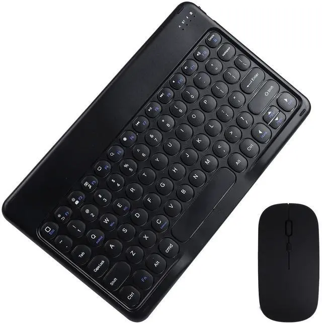 Alt view image 2 of 5 - Bluetooth Keyboard and Mouse Combo for iPad - 9.72" Rechargeable Wireless Keyboard & Mouse, Type-C Charging, Perfect for On-The-Go Professionals(Black)