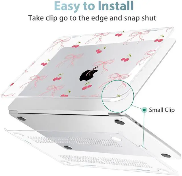 Alt view image 4 of 5 - May Chen Compatible with M4 MacBook Air 15 inch Case 2025 2024 2023 A3241 A3114 M3 A2941 M2 with Liquid Retina Display & Touch ID, Plastic Hard Shell with Keyboard Cover - Bow