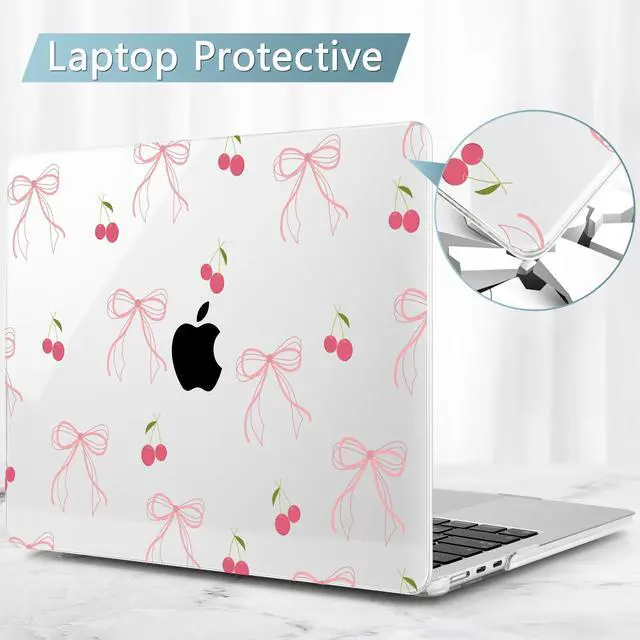 Alt view image 5 of 5 - May Chen Compatible with M4 MacBook Air 15 inch Case 2025 2024 2023 A3241 A3114 M3 A2941 M2 with Liquid Retina Display & Touch ID, Plastic Hard Shell with Keyboard Cover - Bow