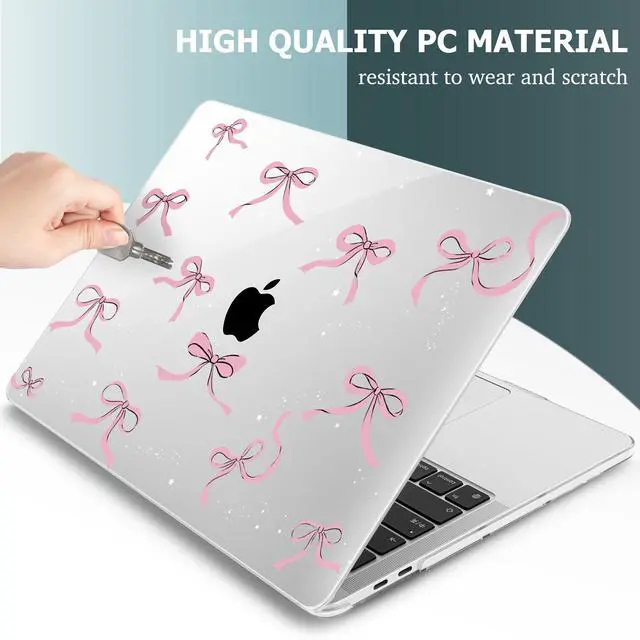 Alt view image 4 of 5 - May Chen for MacBook Pro 16 inch A2141 2020 2019 Release, Screen Protector & Keyboard Cover Plastic Soft-Touch Case for MacBook Pro 16-inch with Touch Bar & Touch ID - Star Bows