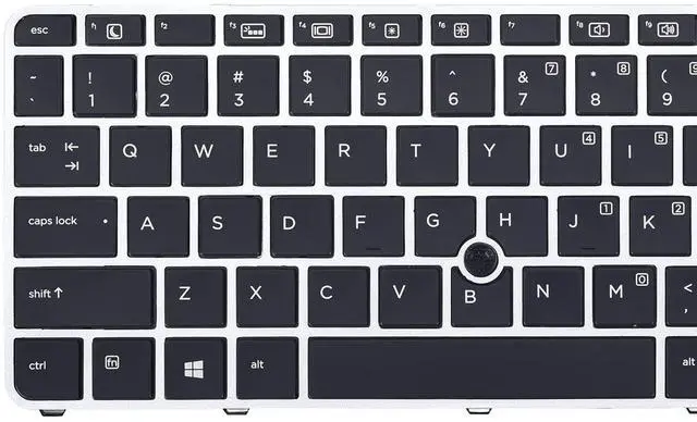 Alt view image 2 of 4 - Replacement Keyboard for HP Elitebook 840 G3 848 G3, Elitebook 745 G3 745 G4 Series Laptop with Backlit Silver Frame US Keyboard