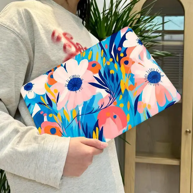 Alt view image 4 of 5 - Lepeoac for MacBook Air 13.6 inch Case M4 M3 M2 2025 2024-2022 Release Model A3240 A3113 A2681, Sturdy Plastic Hard Shell Case for MacBook Air M2 13 inch with Touch ID, Ornament