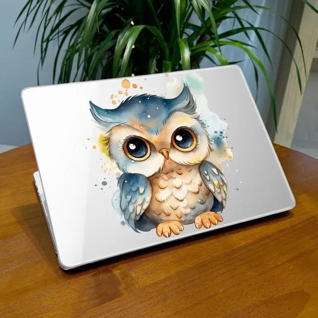 Alt view image 3 of 5 - Lepeoac for MacBook Air 13.6 inch Case M4 M3 M2 2025 2024-2022 Release Model A3240 A3113 A2681, Sturdy Plastic Hard Shell Case for MacBook Air M2 13 inch with Touch ID, Cute owl