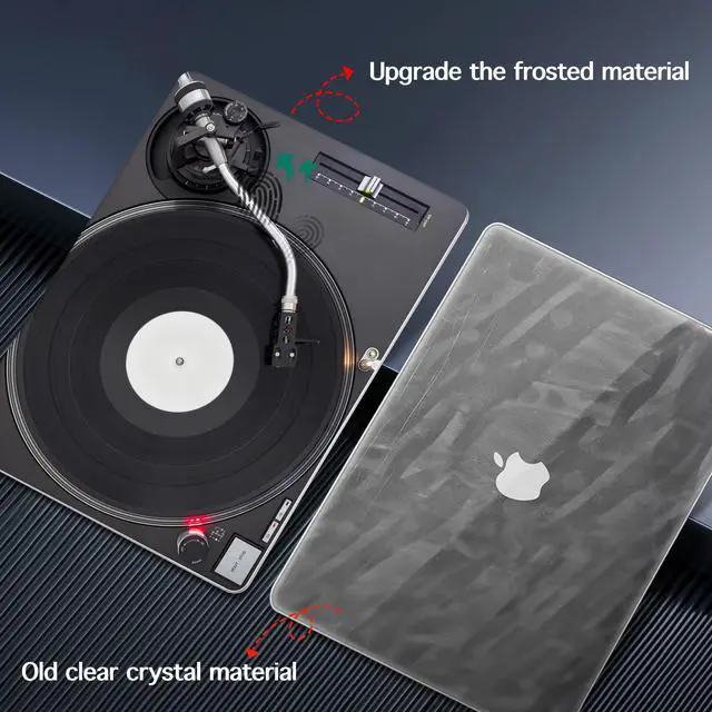 Alt view image 5 of 5 - Lepeoac for MacBook Air 15 inch Case 2023 2024 2025 Release A3241 M4 A3114 M3 A2941 M2 with Liquid Retina Display & Touch ID, Hard Shell with Screen Protector & Webcam Cover, DJ Turntable