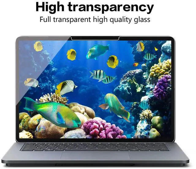 Alt view image 5 of 5 - Megoo [3 Pack] Glass Screen Protector for Surface Laptop Studio 2 / Laptop Studio, 9H Scratch Resistance/Anti Fingleprint/HD Clear Shield/Ultra Sensitive,Compatible with Surface Slim Pen 2
