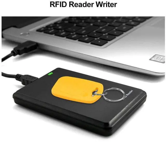 Alt view image 5 of 5 - LIBO RFID Duplicator ID/IC Card Reader Writer Encrypted Decoder USB Copier with 125KHz/13.56MHz Dual Frequency Writable Key fobs