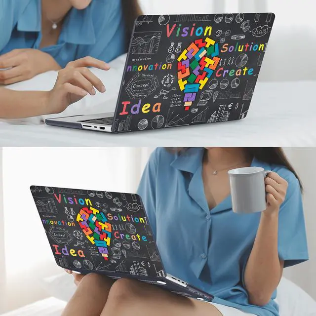 Alt view image 4 of 5 - Mektron Case for MacBook Pro 16" M4 A3403 A3186 M3 A2991 M2 A2780 M1 A2485 (2021/2023/2024) Pro/Max with Touch ID, Hard Shell Plastic Laptop Cover Keyboard Cover Screen Protector, Black