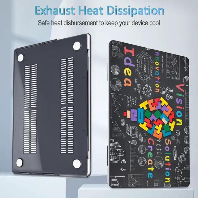 Alt view image 5 of 5 - Mektron Case for MacBook Pro 16" M4 A3403 A3186 M3 A2991 M2 A2780 M1 A2485 (2021/2023/2024) Pro/Max with Touch ID, Hard Shell Plastic Laptop Cover Keyboard Cover Screen Protector, Black