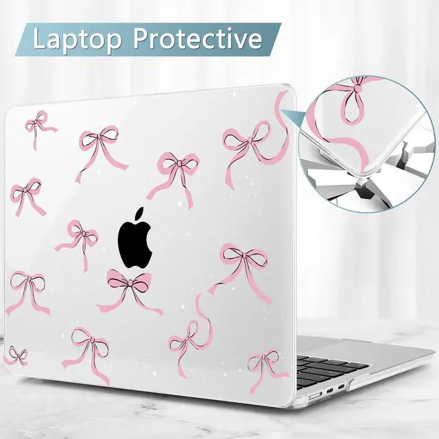 Alt view image 5 of 5 - May Chen Compatible with M4 MacBook Air 15 inch Case 2025 2024 2023 A3241 A3114 M3 A2941 M2 with Liquid Retina Display & Touch ID, Plastic Hard Shell with Keyboard Cover - Star Bow