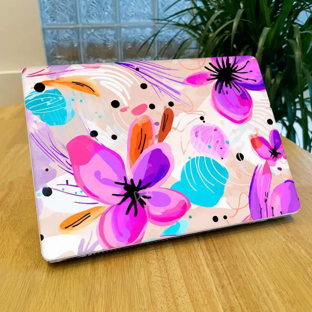 Alt view image 3 of 5 - Lepeoac for MacBook Pro 16 inch Case 2021 2022 2023 2024 Release A3186 A3403 M4 A2991 M3 A2780 M2 A2485 M1 Pro/Max, Hard Shell Case with Screen Protector & Keyboard Cover, Trendy Floral