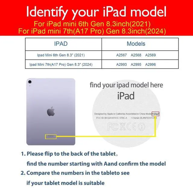 Alt view image 2 of 5 - NANRUIL for Ipad Mini6 Case 8.3 inch and Mini 6th Gen 2021 Genuine Leather Cover Protective Shell,Auto Wake/Sleep.Brown