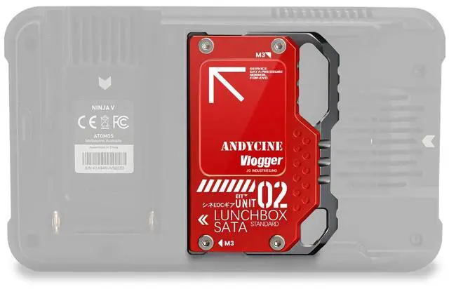 Main image of Lunchbox II SATA SSD Case, Compatibel with Atomos Ninja V, V+, Ninja Flame, Ninja Inferno, Shogun Inferno, for 860 EVO/QVO 1/2TB, 870 EVO/QVO 1/2TB SSD