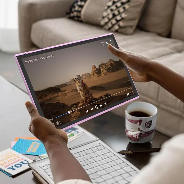 Alt view image 2 of 5 - Android Tablet 10 Inch Tablet With Case Screen Stylus Android 14 Tablets 6GB RAM 32GB ROM Support 1TB Expansion 6000mah Battery 10.1" IPS HD Touchscreen 2MP+8MP Dual Camera WIFI-6 Bluetooth5.0 Tablets