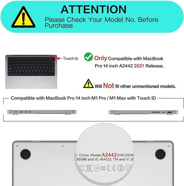 Alt view image 3 of 5 - MINGDAO Case Compatible with MacBook Pro 14 inch Hard Protective Shell with Keyboard Cover (A2442 M1 Pro/Max, 2021 Release) - Wild West Desert Cowboys-2