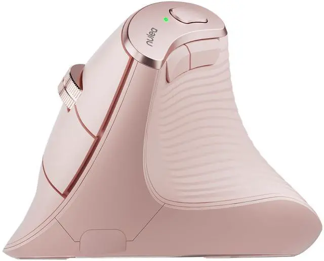 Main image of Nulea M510 Vertical Mouse Wireless, Ergonomic Mouse for Comfy Tracking, 3 Adjustable DPI (800-1200-1600), 2.4G Wireless Vertical Mouse with 6 Buttons, Compatible with Windows, Mac OS, Laptop, PC,Pink