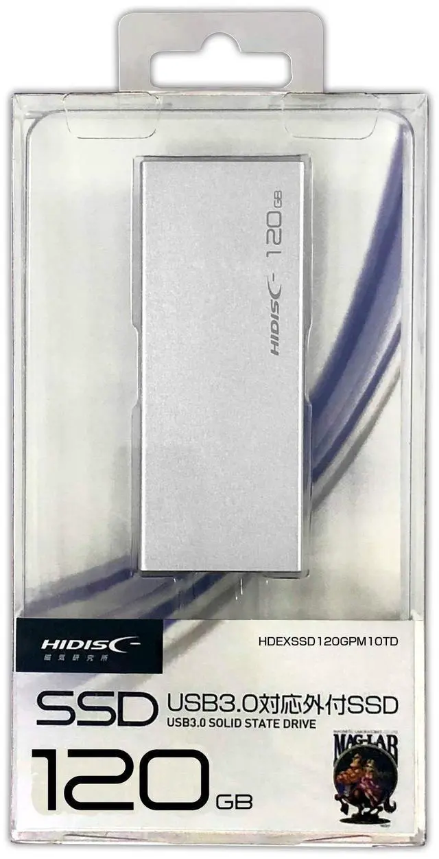 Main image of HIDISC USB 3.0 Portable SSD 120GB HDEXSSD120GPM10TD