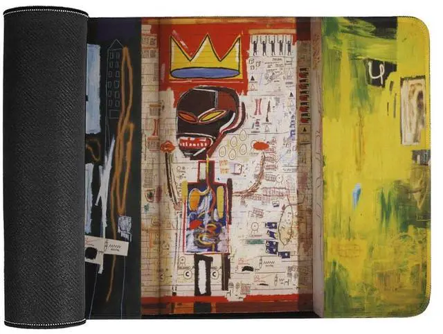 Alt view image 3 of 5 - Jean Michel Basquiat Grillo Art Large Mouse Pad for Desk 40X75cm